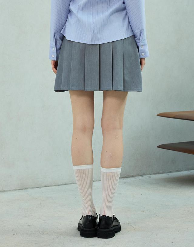 아리킴 DOROTHY PLEATS SKIRT PANTS / GRAY 그레이 착용컷