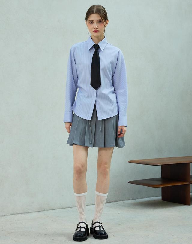 아리킴 DOROTHY PLEATS SKIRT PANTS / GRAY 그레이 착용컷
