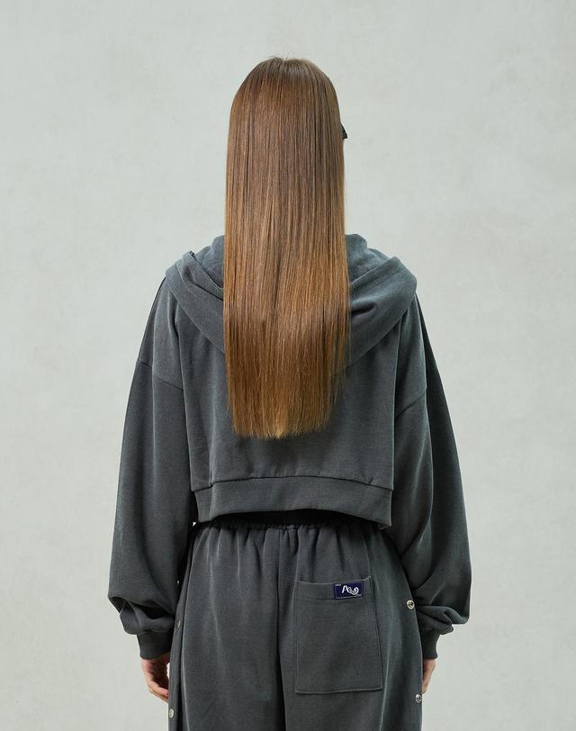 아리킴 PITA HOOD ZIP-UP / CHARCOAL 퓨터 착용컷