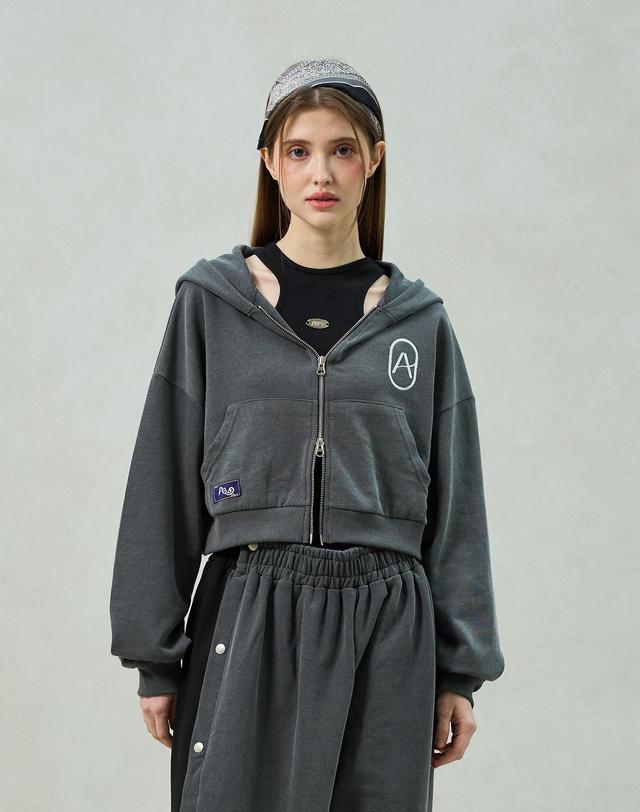 아리킴 PITA HOOD ZIP-UP / CHARCOAL 퓨터 착용컷