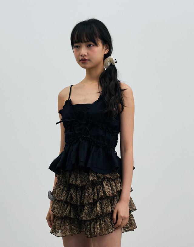 아리킴 GENIE SLEEVELESS TOP / BLACK 블랙 착용컷