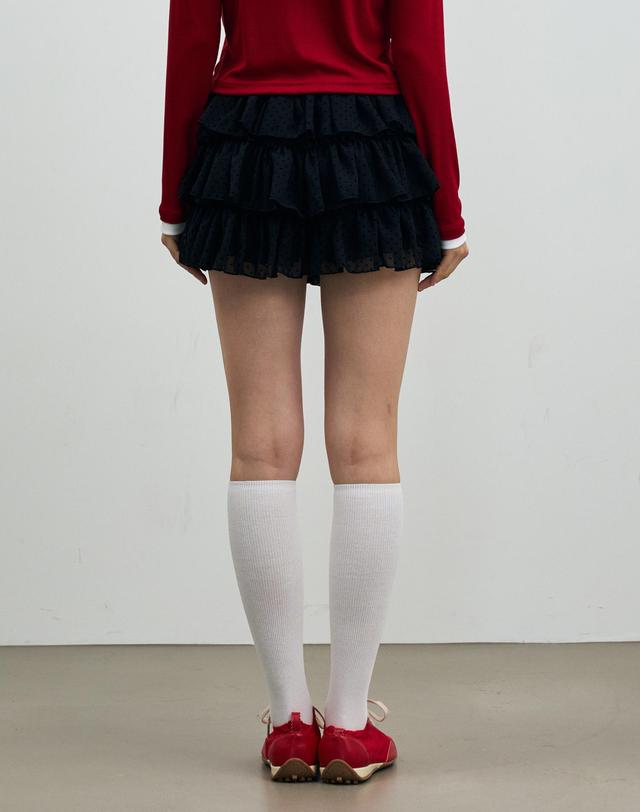 아리킴 MINI HEART CANCAN SKIRT PANTS / BLACK 블랙 착용컷