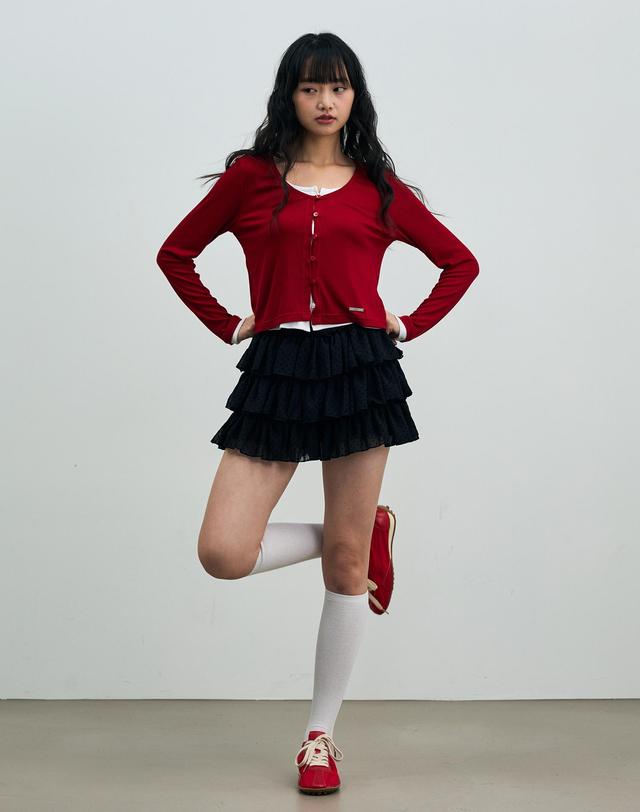 아리킴 MINI HEART CANCAN SKIRT PANTS / BLACK 블랙 착용컷