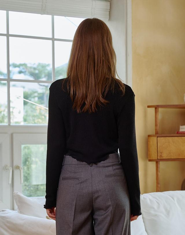 아리킴 LUCID RIBBON CARDIGAN / BLACK 블랙 착용컷