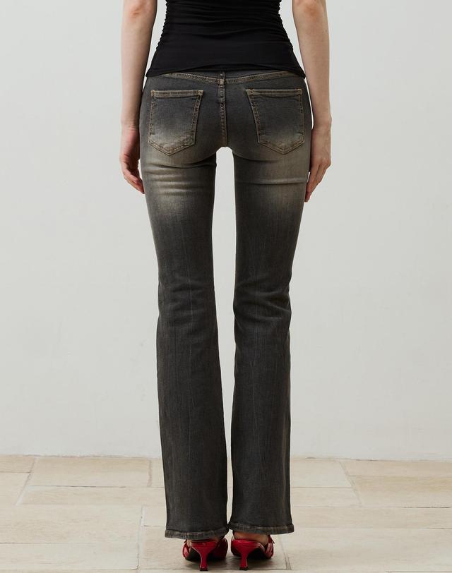 아리킴 CIEL BOOTCUT DENIM PANTS / BLACK 블랙 착용컷