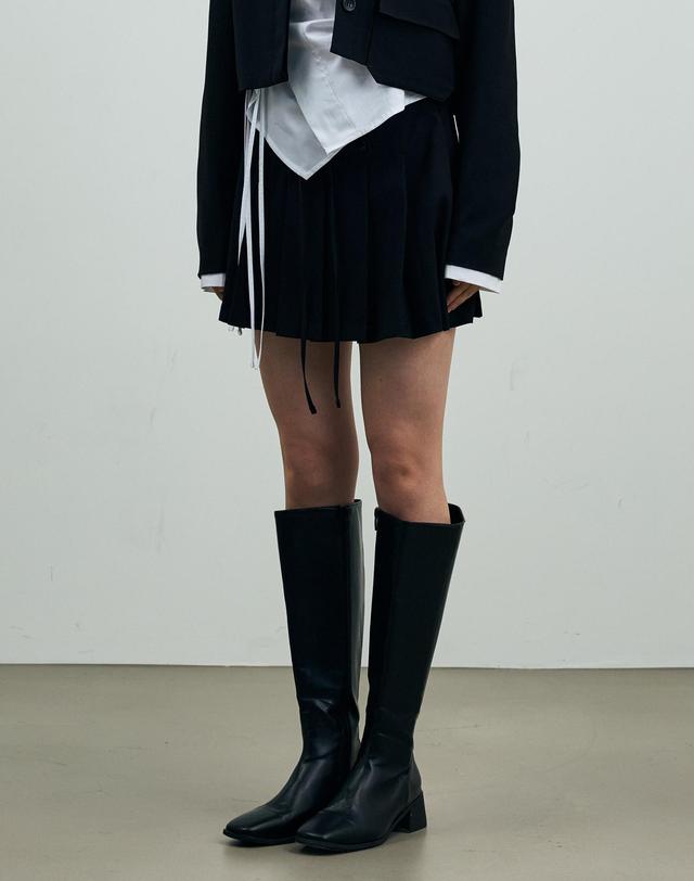 아리킴 MILD PLEATS SKIRT PANTS / BLACK 블랙 착용컷