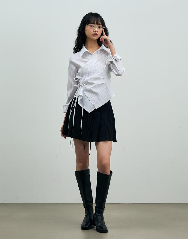 아리킴 MILD PLEATS SKIRT PANTS / BLACK 블랙 착용컷