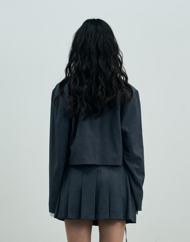 아리킴 MILD CROP BLAZER / CHARCOAL 퓨터 착용컷