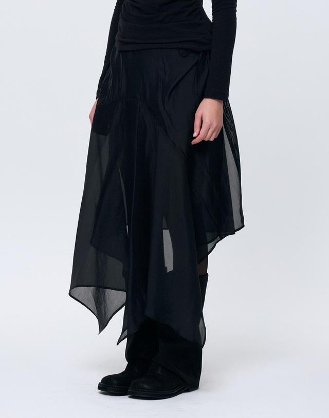 아리킴 ELAN LINE WRAP SKIRT / BLACK 블랙 착용컷