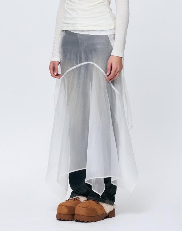 아리킴 ELAN LINE WRAP SKIRT / WHITE 화이트 착용컷