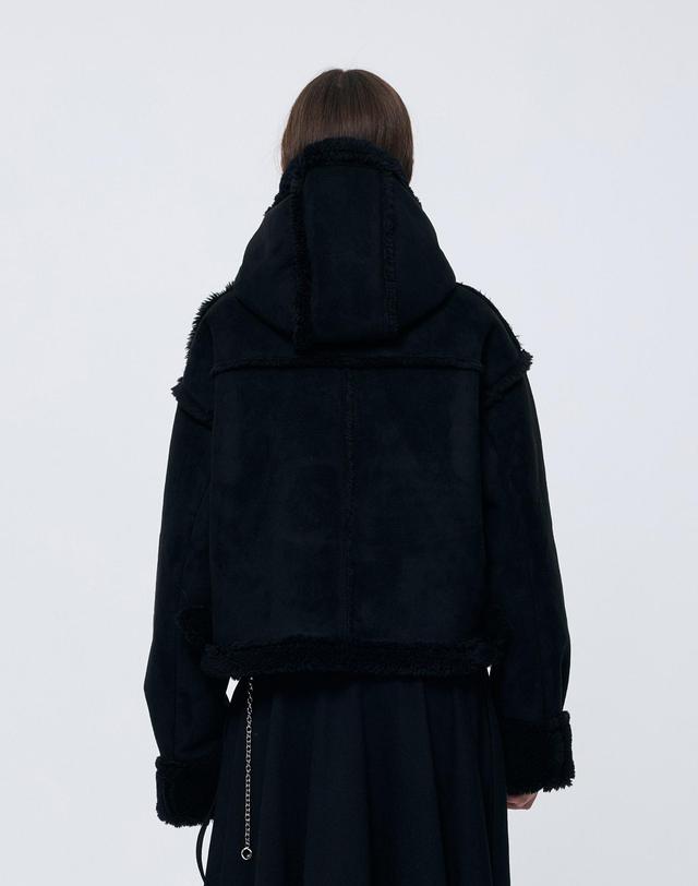 아리킴 ADORABLE HOOD MUSTANG / BLACK 블랙 착용컷