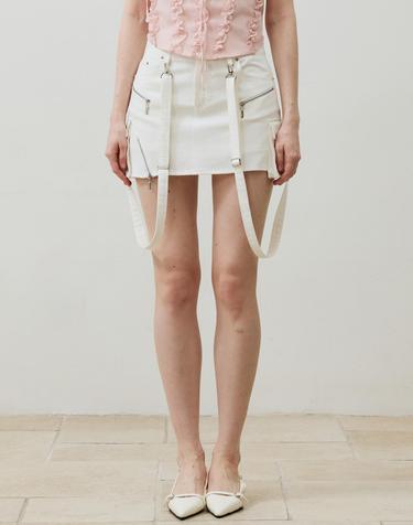 BELLA MINI SKIRT PANTS / WHITE