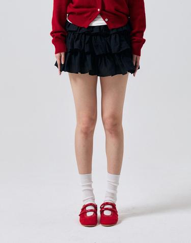 IVY MINI CANCAN SKIRT PANTS / BLACK