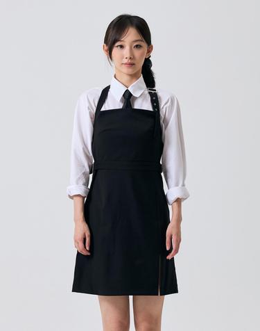 ASTRAL BUCKLE MINI DRESS / BLACK