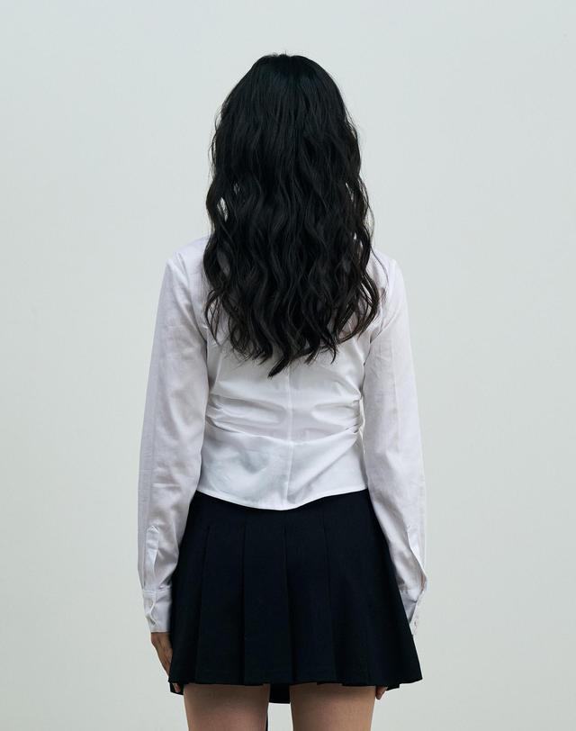 아리킴 HALO WRAP SHIRT / WHITE 화이트 착용컷
