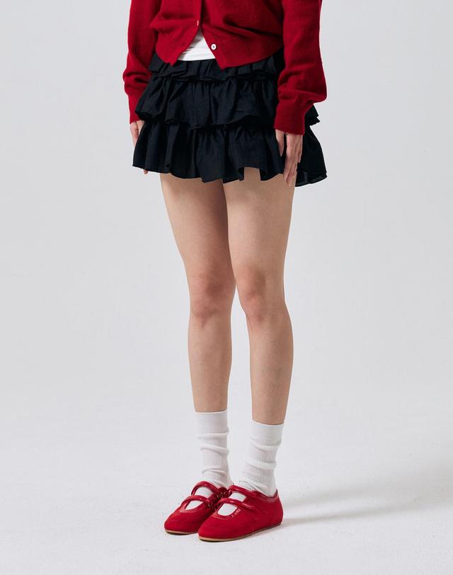 아리킴 IVY MINI CANCAN SKIRT PANTS / BLACK 블랙 착용컷