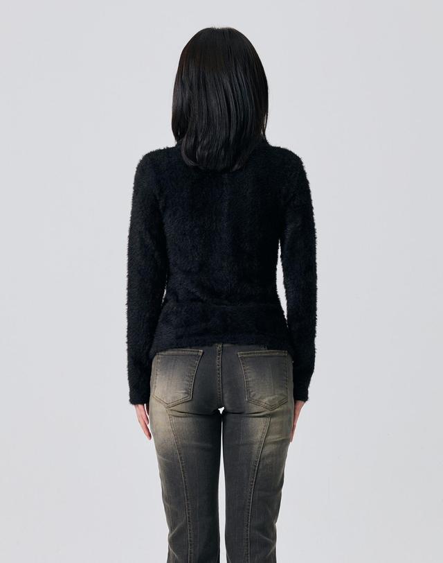 아리킴 COSMO FUR CARDIGAN / BLACK 블랙 착용컷