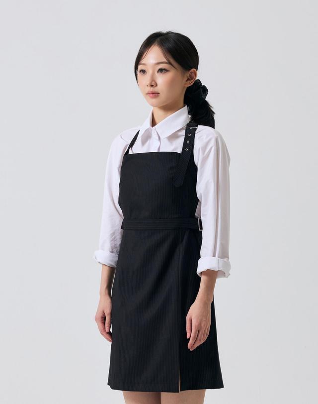 아리킴 ODE BUCKLE MINI DRESS / BLACK 블랙 착용컷