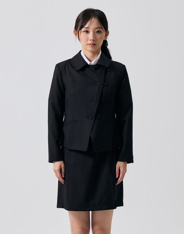 아리킴 ODE ASYMMETRIC JACKET / BLACK 블랙 착용컷