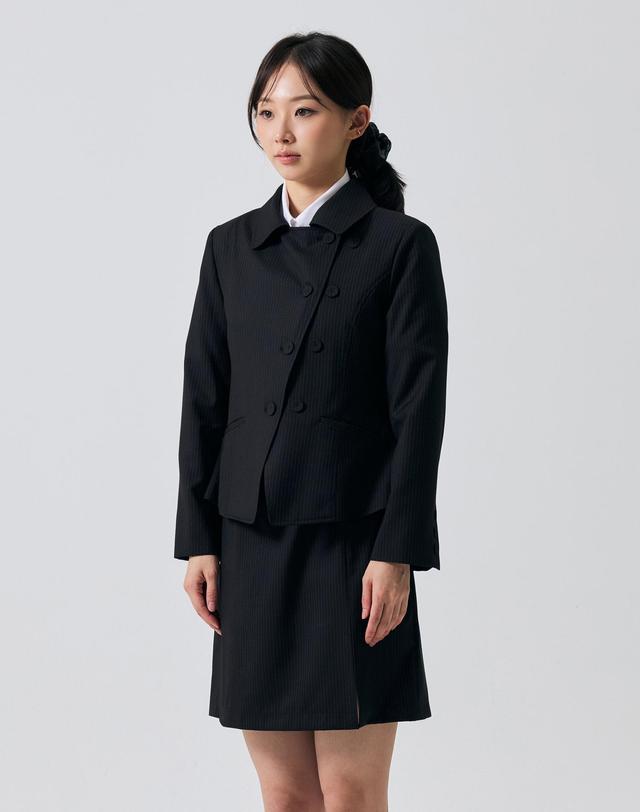 아리킴 ODE ASYMMETRIC JACKET / BLACK 블랙 착용컷
