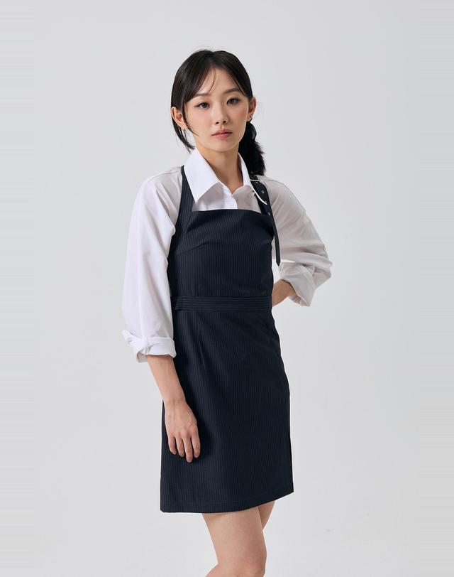 아리킴 ODE BUCKLE MINI DRESS / CHARCOAL 그레이 착용컷
