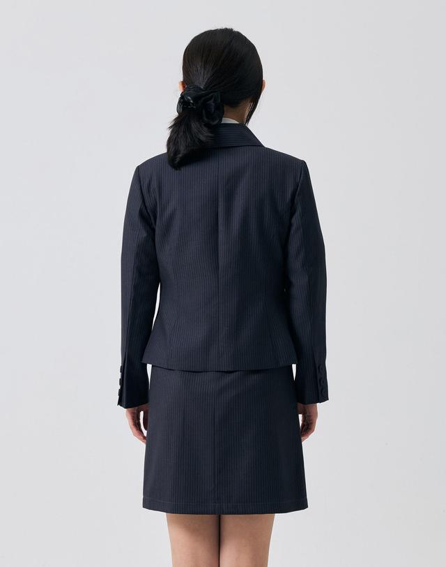 아리킴 ODE ASYMMETRIC JACKET / CHARCOAL 그레이 착용컷