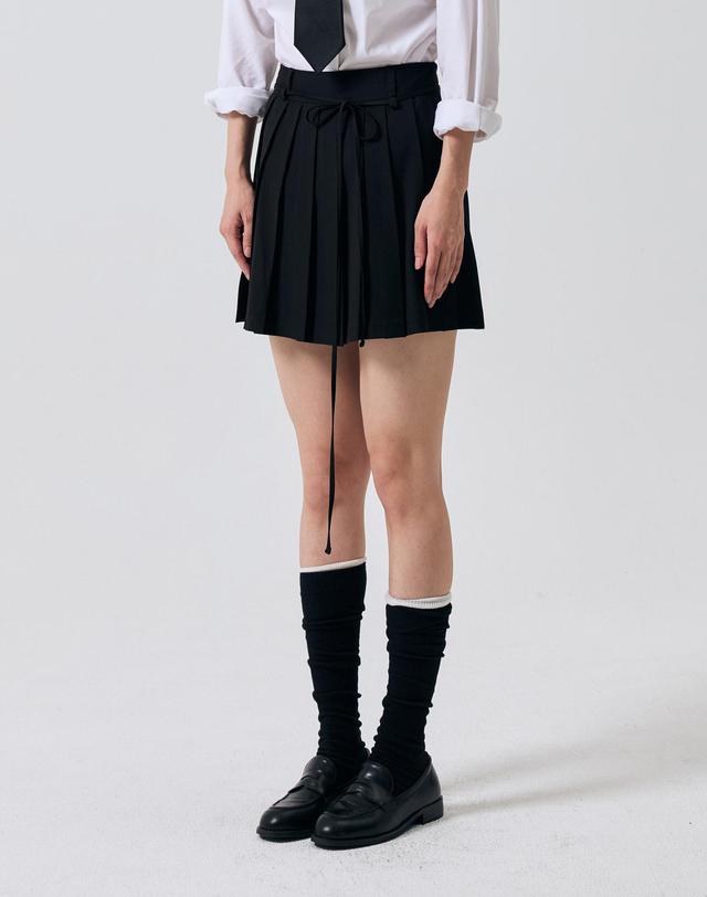 아리킴 SWAN PLEATS SKIRT PANTS / BLACK 블랙 착용컷
