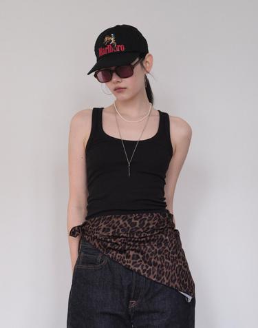 카키 레오퍼드 사각 스카프 Classic Leopard_Khaki 70