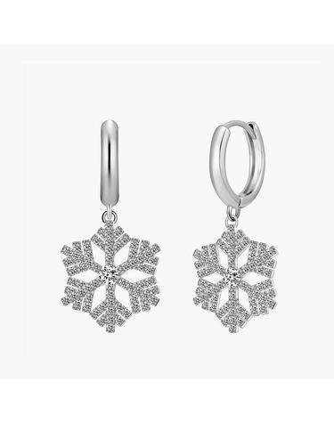 스노우 귀걸이 MGER0360 Rhodium Plated (화이트골드)