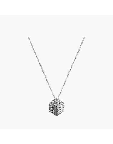 샤인다이스 목걸이 MGNL0372 Rhodium Plated (화이트골드)