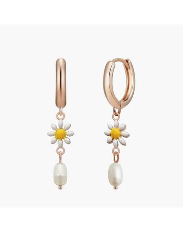데이지 귀걸이 MGER0375 14K Gold Plated (작은 꽃)