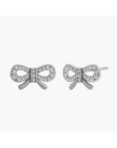 리봉봉 귀걸이 MGER0384 Rhodium Plated (화이트골드)