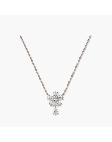 칼리아 목걸이 MGNL0391 14K Gold Plated (로즈골드+화이트 큐빅)