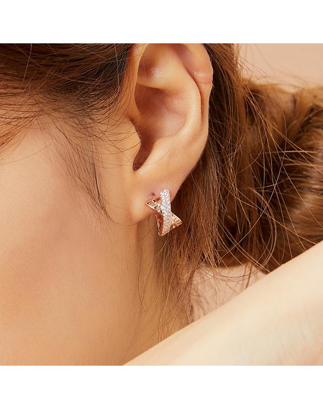 모노그래프 미셸 귀걸이 MGER015S 14K Gold Plated 착용컷