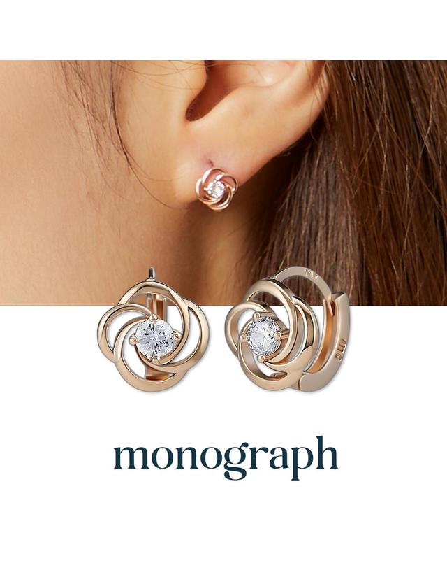 모노그래프 크리시 귀걸이 MGER025S 14K Gold Plated 착용컷