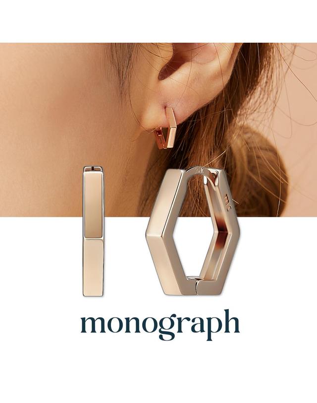 모노그래프 제니아 귀걸이 MGER038S 14K Gold Plated 착용컷