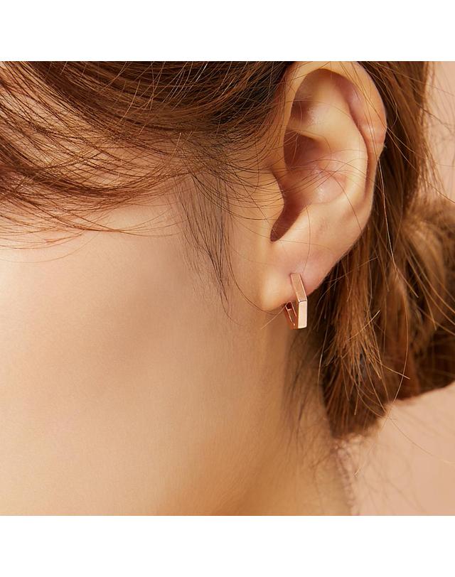 모노그래프 제니아 귀걸이 MGER038S 14K Gold Plated 착용컷