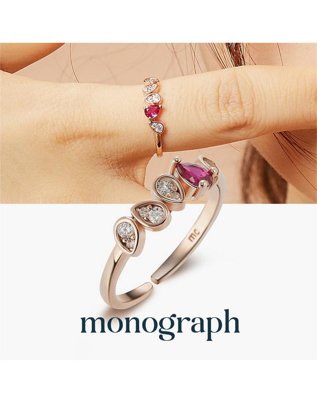 모노그래프 루비블라썸 오픈링 MGFR0136 14K Gold Plated 착용컷