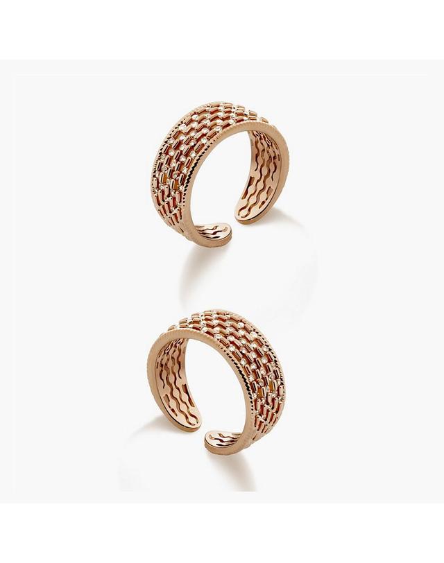 모노그래프 린 오픈링 MGFR0293 14K Gold Plated 착용컷