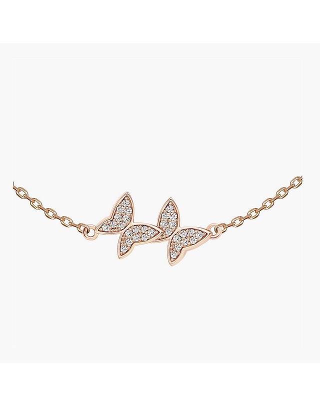 모노그래프 버터플라이 팔찌 MGAR0346 14K Gold Plated 착용컷