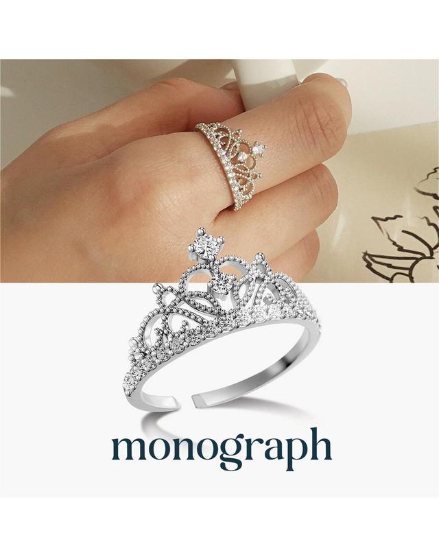 모노그래프 크리스틴 오픈링 MGFR0362 Rhodium Plated (화이트골드) 착용컷