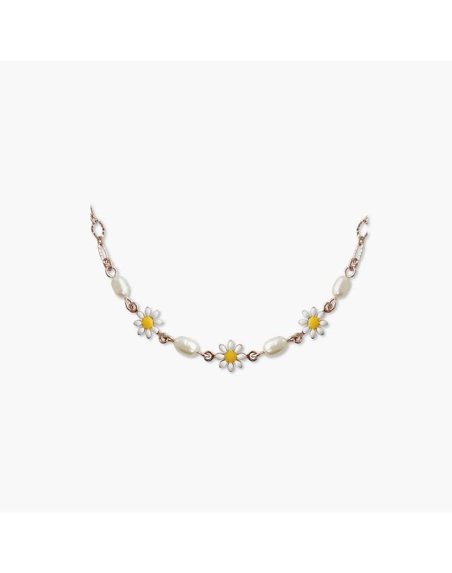 모노그래프 데이지 목걸이 MGNL0374 14K Gold Plated (작은 꽃) 착용컷