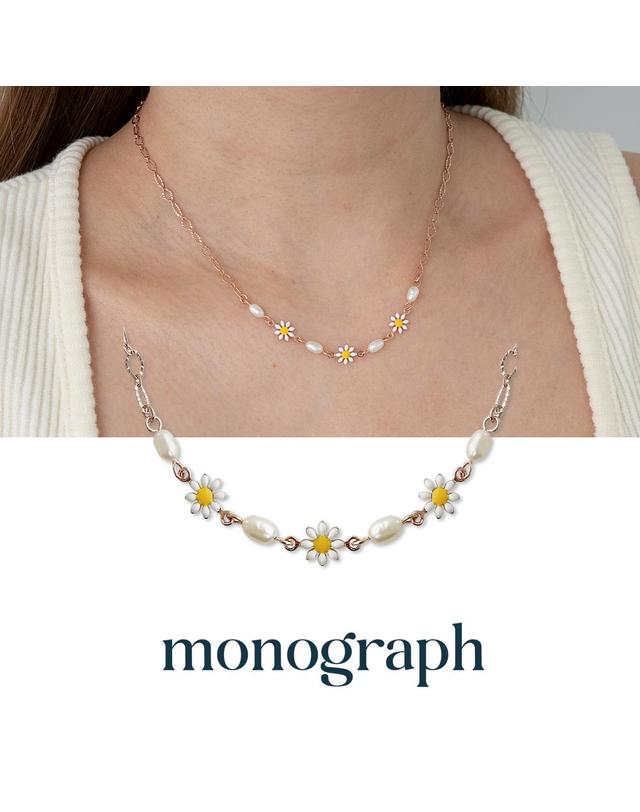 모노그래프 데이지 목걸이 MGNL0374 14K Gold Plated (작은 꽃) 착용컷
