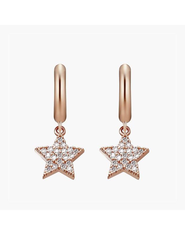 모노그래프 스타클래시 귀걸이 MGER0387 14K Gold Plated (로즈골드) 착용컷