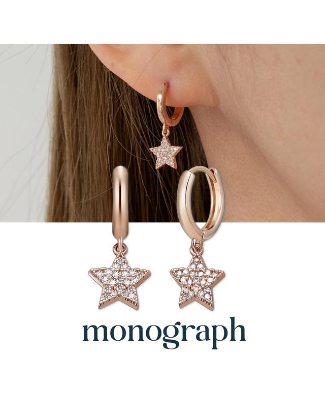 모노그래프 스타클래시 귀걸이 MGER0387 14K Gold Plated (로즈골드) 착용컷