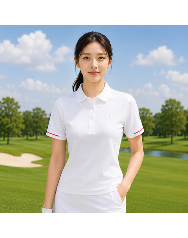 언더아머골프 여성 벤트 티핑 폴로 반팔티셔츠_U4UWTS010-0100