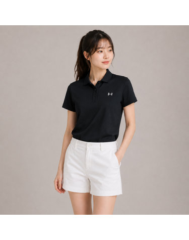 언더아머골프 여성 쿨 슬림 쇼츠 팬츠_U4UWPS004-0100