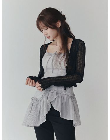 [TWEE] 몰린 썸머 시스루 긴팔 가디건