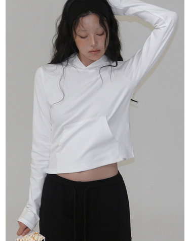 [TWEE:B] 로닌트 베이직 후드 긴팔 티셔츠