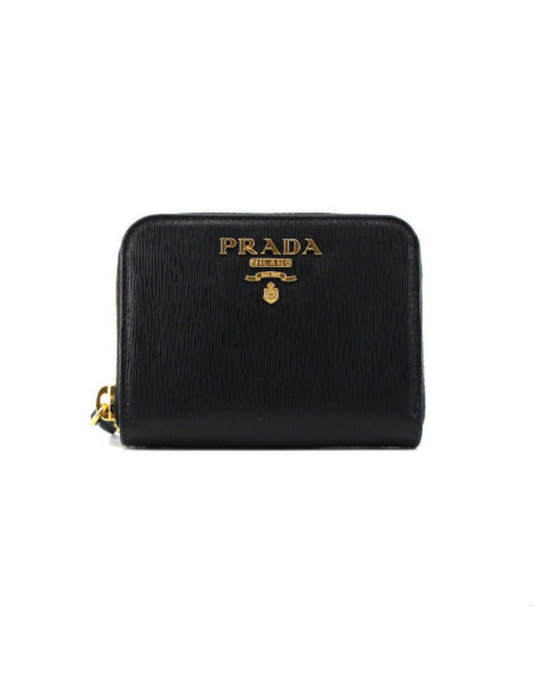 프라다 프라다 <b>1MM</b>268 2B6P F0002 <b>비텔로</b> 무브 동전<b>지갑</b> 블랙